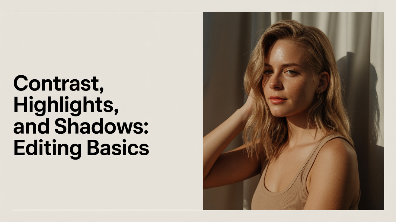 Contrast, Highlights, and Shadows: Editing Basics