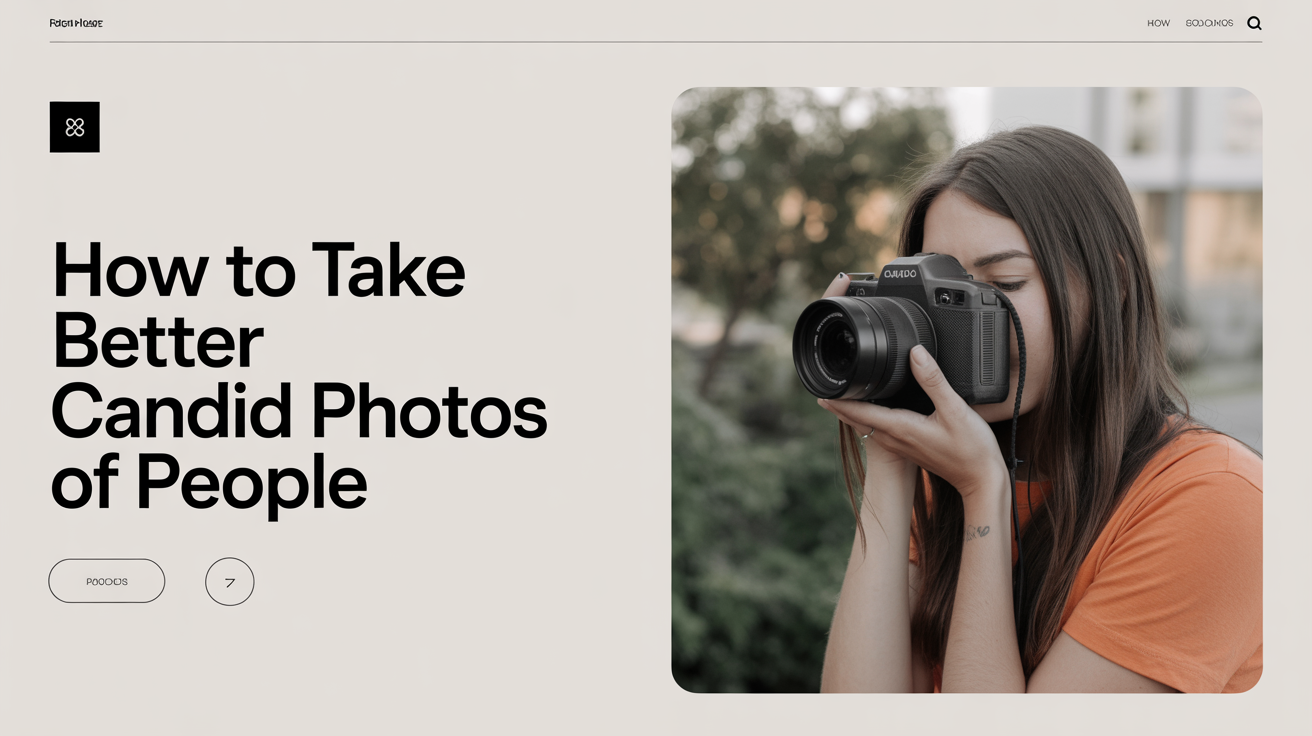 How to Take Better Candid Photos of People