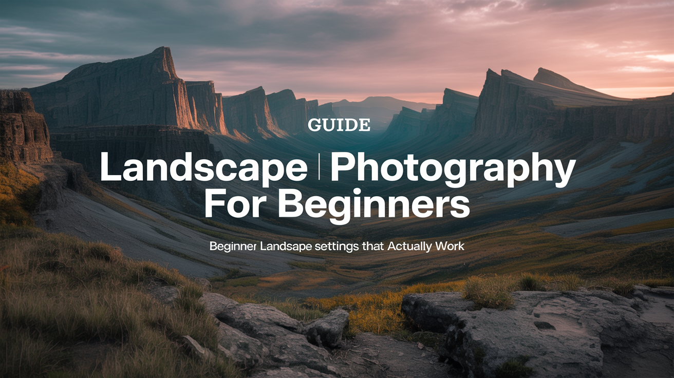 Beginner Landscape Settings That Actually Work